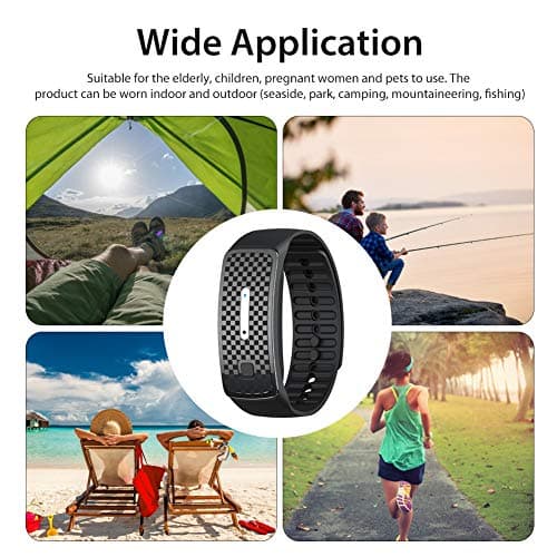 Mosquito Repellent Bracelet Adjustable Ultrasonic Pest Repellent Wristband, Bug Repellent Bracelet, 150H USB Rechargeable Insect Mosquito Bands, Anti-Mosquito for Adults — view 3