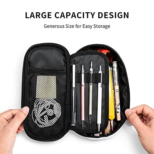 Abaysto Large Pencil Case for Boys Kids Camo Pencil Pouch with Zipper Compartments Big Capacity Pencil Bag Organizer Box for School (Camouflage) — view 4