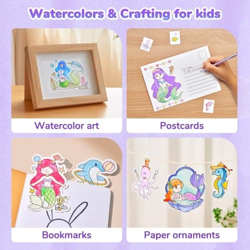 JoyCat Paint with Water Coloring Books for Toddlers (Purple) — view 3