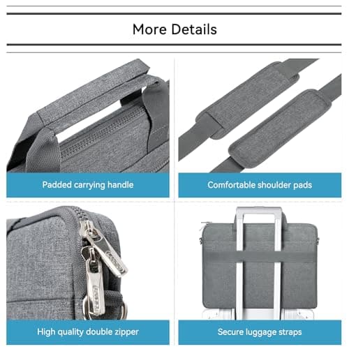 LANDICI 360°Protective Laptop Bag 14 15 Inch with Shoulder Strap — view 4