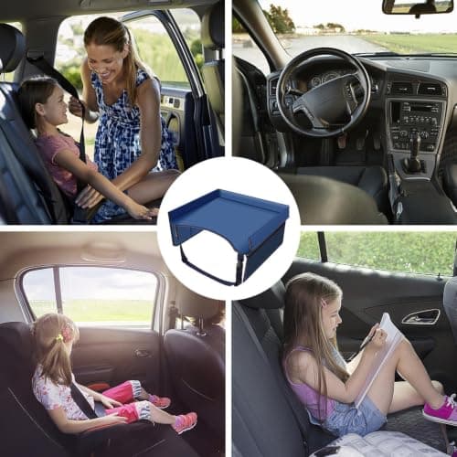 Minhaxue Car Tray for Kids Must Have Foldable Table Desk Organizer — view 4