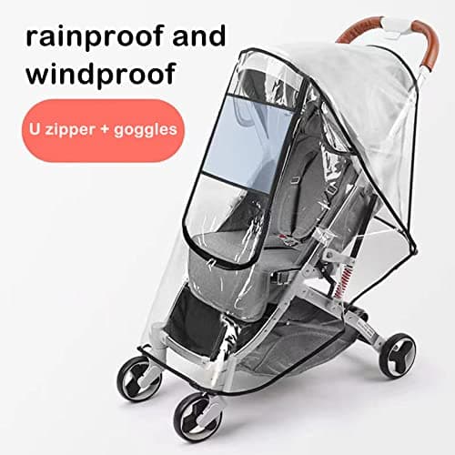 Stroller Rain Wind Cover Umbrella Accessory Windproof Waterproof Universal — view 2