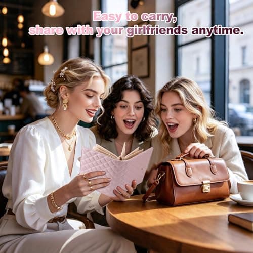 RingsTown Travel Jewelry Organizer, Pearlescent Faux Leather Travel, Compact flip‑Open design,Tangle-Free Storage,Tangle-Free & Anti-Tarnish Storage for Women on the Go(Pink), Pink — view 6