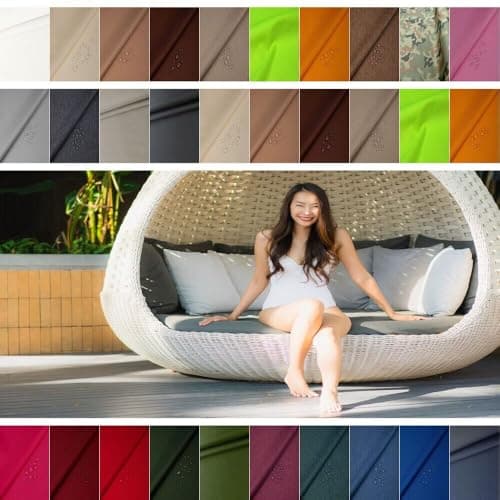 Fabrics-City Petrol-Melange Nylon Water-Repellent, Cordura Lightweight, 200 g/m², Ideal for Outdoor, Backpack, Tent, Hiking, Camping, Adventure, Durable, Weatherproof, Versatile Fabric, 160 x 100 cm — view 3