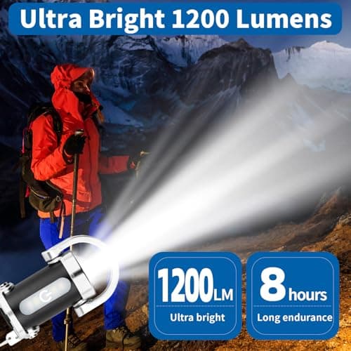 1200LM Super Bright Mini Keychain Flashlight Waterproof Rechargeable LED Lumilink Torch High Lumens EDC Pocket Flashlights for Emergency Power Flashlight Outdoor Hiking Camping [Energy Class A+++] — view 2