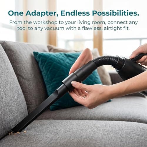 3 PCS Universal Vacuum Adapter Set, Dust Extraction Hose Adapter for Power Tools, Dust Extraction Reducer 25-42mm Cut to Fit, for Random Orbital Sanders, Circular Saw Router, Jigsaw — view 4