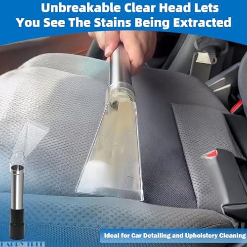 Happy Tree Universal Fit All Shop Vacs with 2-1/2" and 1-7/8" and 1-1/4" Adapters Wet-Dry Extraction Accessory for Upholstery & Carpet Cleaning and Auto Detailing, Shop Vac Extractor Attachment — view 3