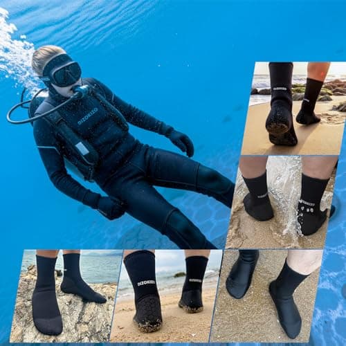 PAWHITS Wetsuit Socks, 3mm Thermal Neoprene Socks for Men Women — view 2
