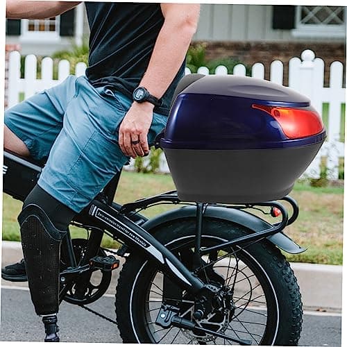 PACKOVE Motorcycle Tail Box Hardwearing Plastic Rear Storage Carrier Lock — view 3