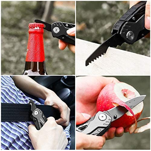 HONZIN Multi Tool Pliers Set, Foldable Pliers Stainless Steel Multitool with Nylon Pouch Ideal Pocket Tool for Outdoor — view 5
