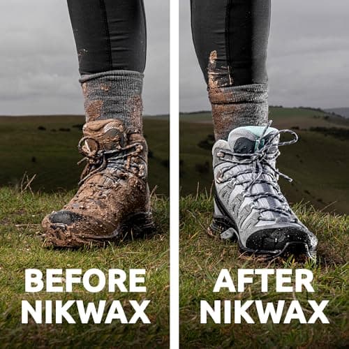 Nikwax Hiking Care Kit - Trainer and Leather Boot Waterproofing - Shoe Cleaner Kit Includes Footwear Cleaning Gel, Fabric & Leather Proof, Waterproofing Wax, Brush and Dry Bag — view 3