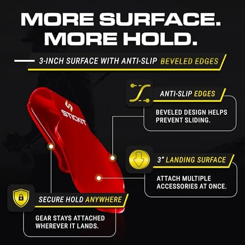 STICKIT Magnetic Landing Pad for Golf Bags - Holds All Magnetic Accessories — view 5