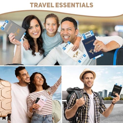 ILIYAH Passport Cover UK Waterproof Passport Holder Travel Accessories Passport Protector Women PU Leather Passport Holders (White) — view 6