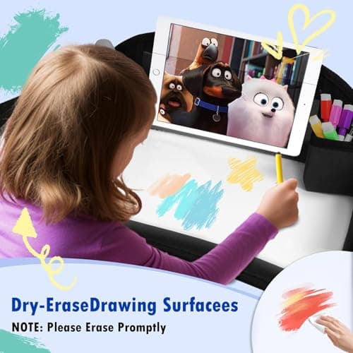 Kids Travel Tray for Toddler Car Seat, Road Trip Activities for Kid, 2Pcs — view 4