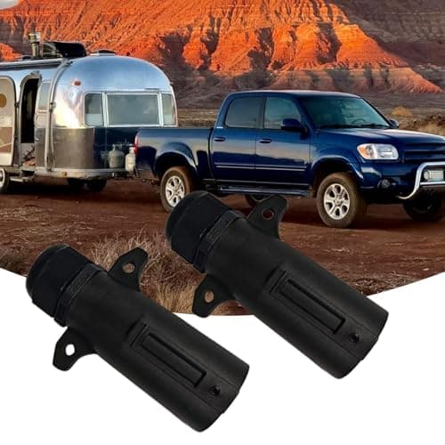 7 Pin Trailer Connector 2 Pieces RV 7 Pin Trailer Plug with Ip68 Waterproof — view 3