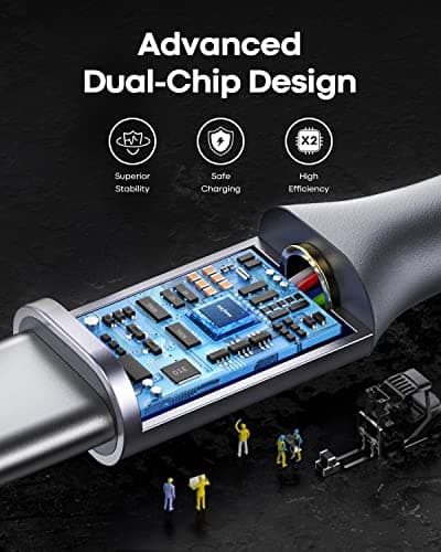 eyjiew Short USB C Charger Cable 0.5m 2Pack, USB to USB C Car Charger Cable — view 4