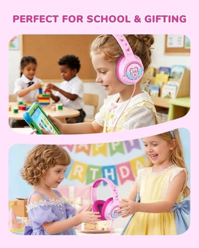 iClever Kids Headphones Wired 3.5mm, Boys Girls Headphones for Kids — view 5
