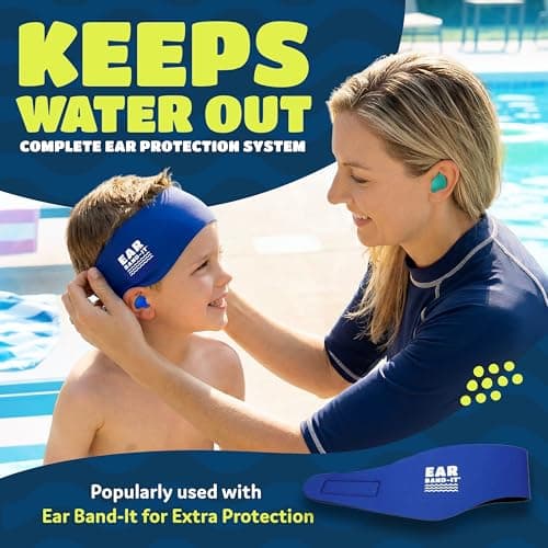 Putty Buddies Super Soft Comfortable Original Swimming Earplugs for Kids (Block Water) 3-Pair Red/Blue/Yellow — view 3