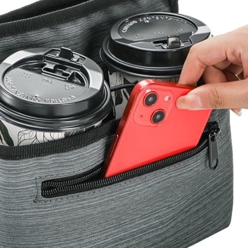 WRINGKIT 2 Pack Luggage Cup Holder for Suitcases, Free Hand Drink Carrier — view 4