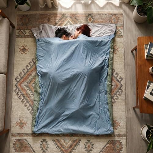 NewDoar Ultralight Backpacking Sleeping Bag 50-70°F, 1.5lbs, Waterproof & Machine Washable, 2-Way Zipper for teens,Couples,Women,Men Compact for Hiking/Camping (M/L Sizes) — view 6