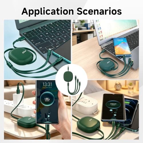 Guline Multi Retractable Charger Cable 66W PD 3 in 1 for Phone — view 6