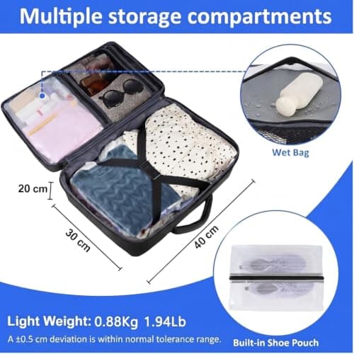 Taygeer Ryanair Cabin Bags 40x30x20 Underseat, Travel Backpack Cabin Size — view 4