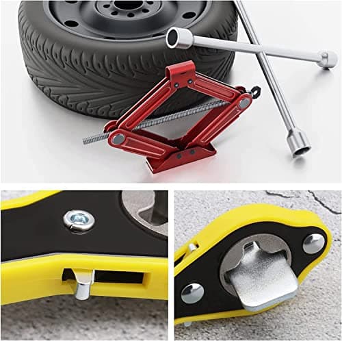 Universal Automotive 360° Swivel Labor-Saving Jack Ratchet Wrench, Scissor Jack Lift Speed Handle Tool Jack Lug Handle Tool Tire Wheel Jack Wrench for Travel/Truck/SUV (1-A-PCS) — view 4