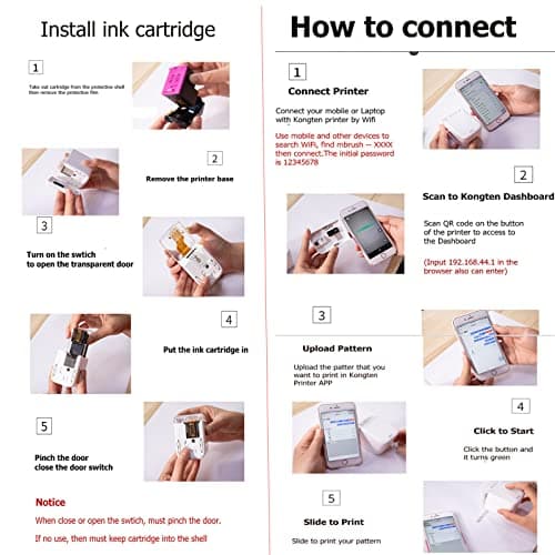 LMYYDES Portable WIFI DIY Label Printer Ink Cake Printer Color Mbrush Mini Handheld Food Bread Macaron Printer Coffee Fruit Cookies Latter Printing — view 5