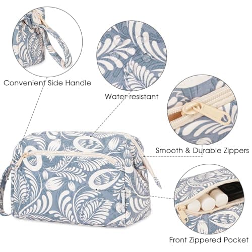 Narwey Makeup Bag, Travel Toiletry Bag, Wide-Open Wash Bag for Women — view 4