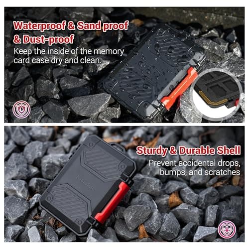 Kiorafoto Slim 18 Slots Memory Card Case for 8 SD 4TF 4 CFA 2 Nano SIM — view 4