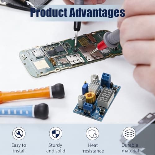 2Pack DC-DC 5A Buck Converter 4-38V to 1.25-36V Step-Down Voltage Regulator — view 5
