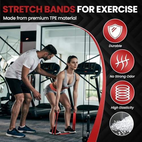 Resistance Bands Set, Exercise Band with Door Anchor for Men & Women — view 3