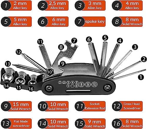 ROCKBROS Saddle Bag with Multifunctional Bike Multi Tool — view 2