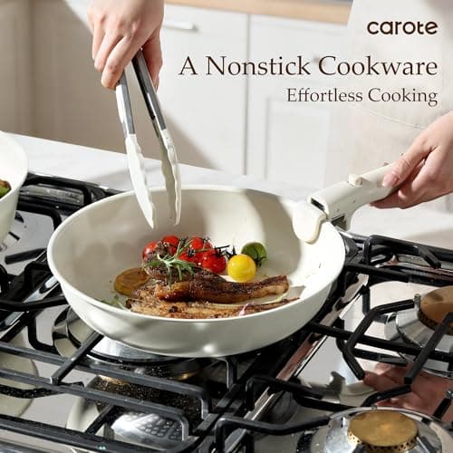 CAROTE 19pcs Pots and Pans Set Non Stick, Cookware Set Detachable Handle — view 3