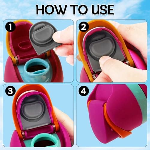 BMSQOFD 2pcs Replacement Rubber Stopper Seal Compatible with Owala FreeSip 24oz 32oz,Water Bottle Lid Insert Cap Silicone Seal Parts for Owala 16/19/24/32/40oz Spout Gasket Mouthpiece Accessories PE1 — view 3