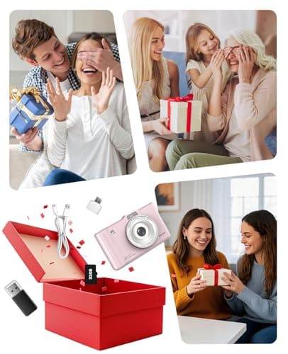 QIVORO Digital Camera 4K 64MP Portable Vlogging Camera with 32GB SD Card — view 6