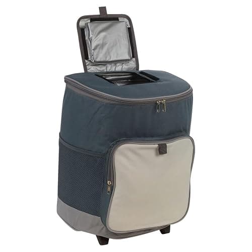 URBNLIVING 28L Insulated Cooler Bag on Wheels - Trolley Cart with Extendable Handle, Waterproof & Spacious, Front & Side Pockets - Perfect for Camping, BBQ, Picnic, Beach & Outdoor Adventures — view 4