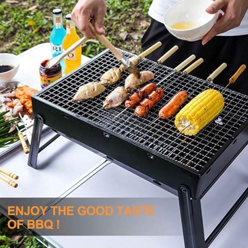 BBQ Barbecue Grill, Portable BBQ grill easy-to-use, Foldable Charcoal Grill — view 6