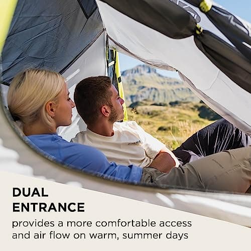Coleman Bedrock 2 Tent, a compact 2 man dome tent, a light 2 person camping and hiking tent, 100% water-proof, sewn in groundsheet, a compact and light trekking tent which can be put up quickly, Grey — view 6
