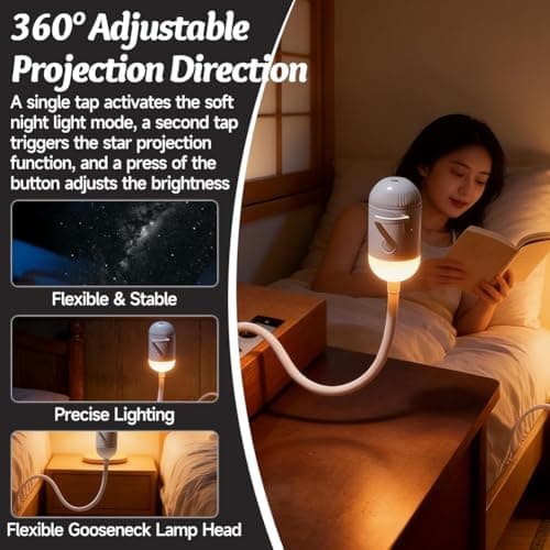 Erpmlyo Galaxy Projector for Kids Room, USB Night LED Lamp — view 3