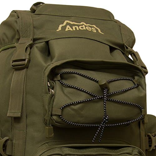 Andes Olive Green Ramada 120L Extra Large Hiking Camping Backpack/Rucksack Luggage Bag — view 3