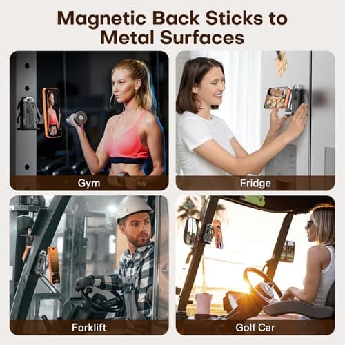 OMOTON TP02 360° Rotating for MagSafe Tripod, for Vlog, Gym, Travel, Black — view 2