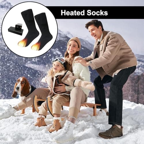 Heated Socks for Women Insulation Warmer Comfortable Washable Electric — view 2
