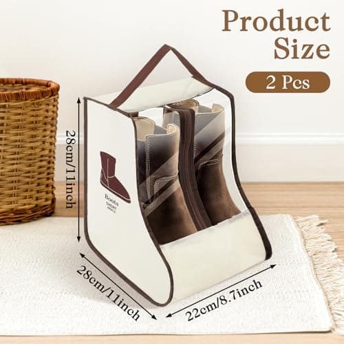 AOZUO 2 Set Boot Storage Bag, Portable Boots Protector Bag — view 3