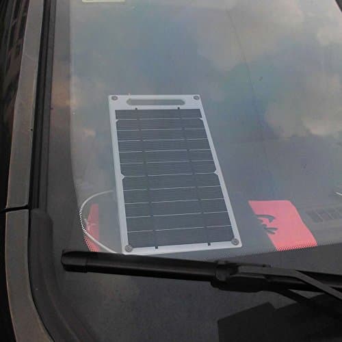 Lixada Solar Panel USB 7.8W Portable Ultra Thin Monocrystalline Silicon Solar Panel Charger USB Port for Cell Phone Outdoor Camping Climbing Hiking — view 3