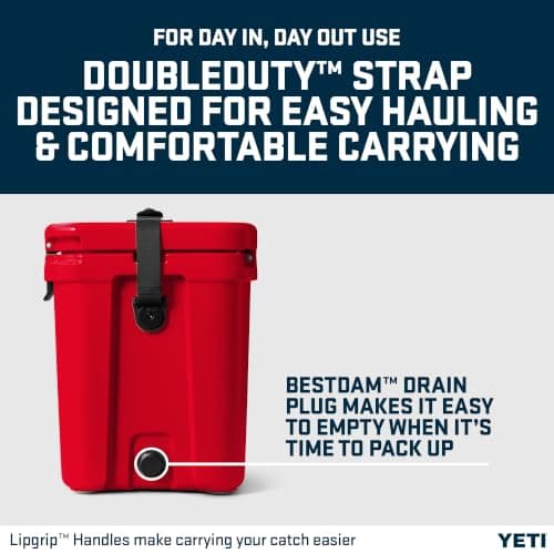 YETI Roadie 24 Cool Box, Rescue Red — view 5