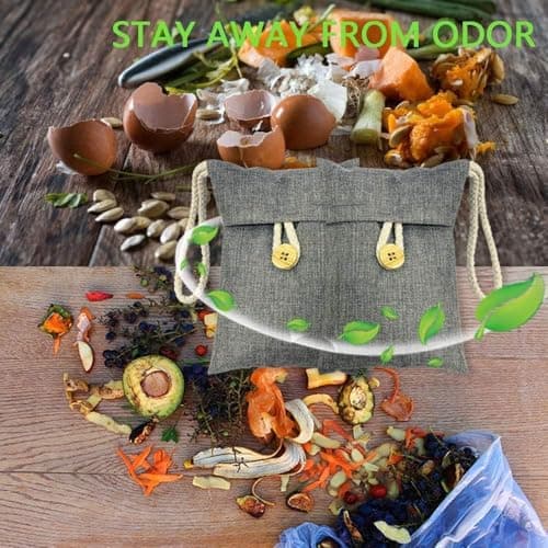 Air Purifying Bag Activated Car Air Freshener Bamboo Charcoal Bags Nature Fresh Deodorizer Moisture Absorber for Bathroom Activated Odor Absorber For Shoes Fridge Pet Home（6Pack 100g Each） — view 5