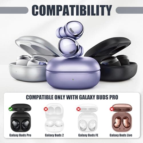 6 Pairs Replacement Ear Tips for Gal-axy Buds-Pro, Silicone Earbuds Cap — view 5