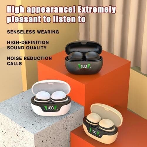 Cmeilau 2024 New Wireless Mini Invisible Earbuds Hidden Bluetooth IPX5,Noise Cancelling Stereo Discreet Smallest Tiny Bluetooth,Waterproof Headphones Sleeping Ear Buds for Side Sleepers (White) — view 2