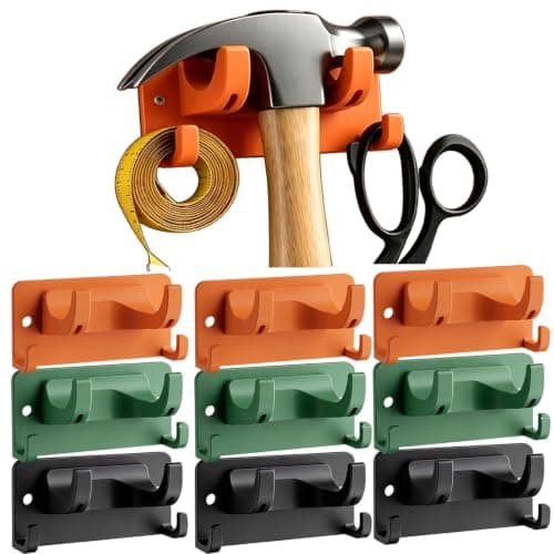 10 Pack Wall Mount Utility Hooks,Garage Shed Garden Kitchen Tool Holders